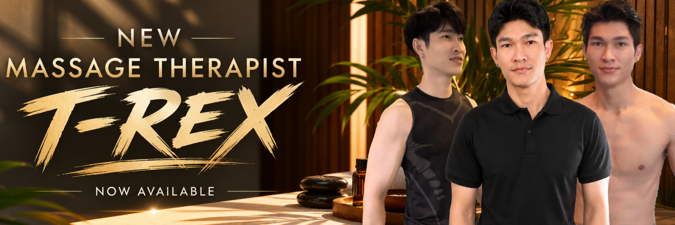 gay friendly bangkok spa masseur T-REX
